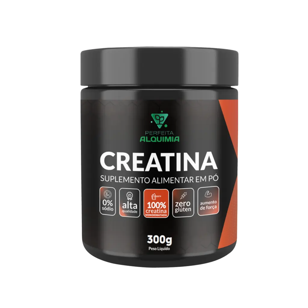Creatina Pó 100% Monohidratada 300 g Perfeita Alquimia