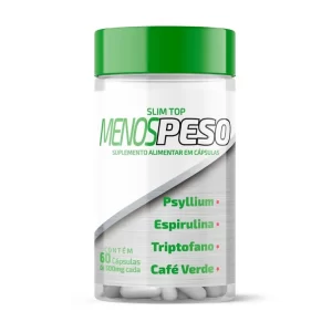 Slim Top Menos Peso Com 60 cápsulas 500 mg Perfeita Alquimia