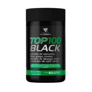 Top 100 Black 60 cápsulas 500 mg Perfeita Alquimia