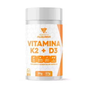Vitaminas K2 + D3 500 mg 60 cápsulas Perfeita Alquimia