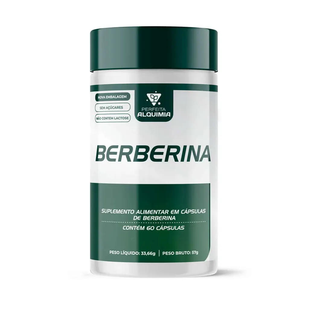 Berberina 500 mg 60 cápsulas Perfeita Alquimia