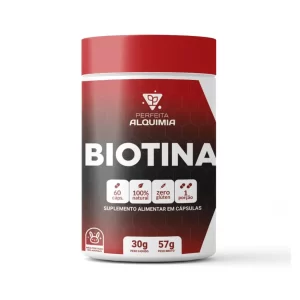 Biotina 15 mcg Com 60 cápsulas Perfeita Alquimia