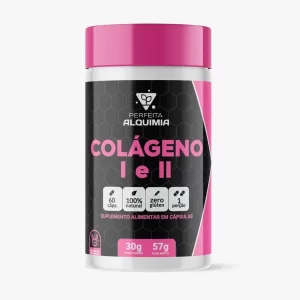 Colágeno Tipo I E II 500 mg 60 cápsulas Perfeita Alquimia