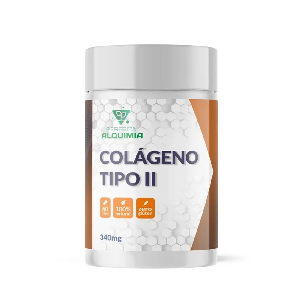 Colágeno Tipo II 340 mg 60 cápsulas Perfeita Alquimia