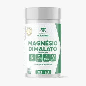Magnésio Dimalato 380 mg Com 60 cápsulas Perfeita Alquimia