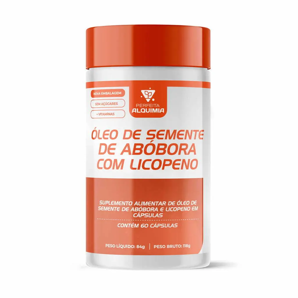 Vitamina Semente De Abóbora+licopeno 60 cápsulas Perfeita Alquimia