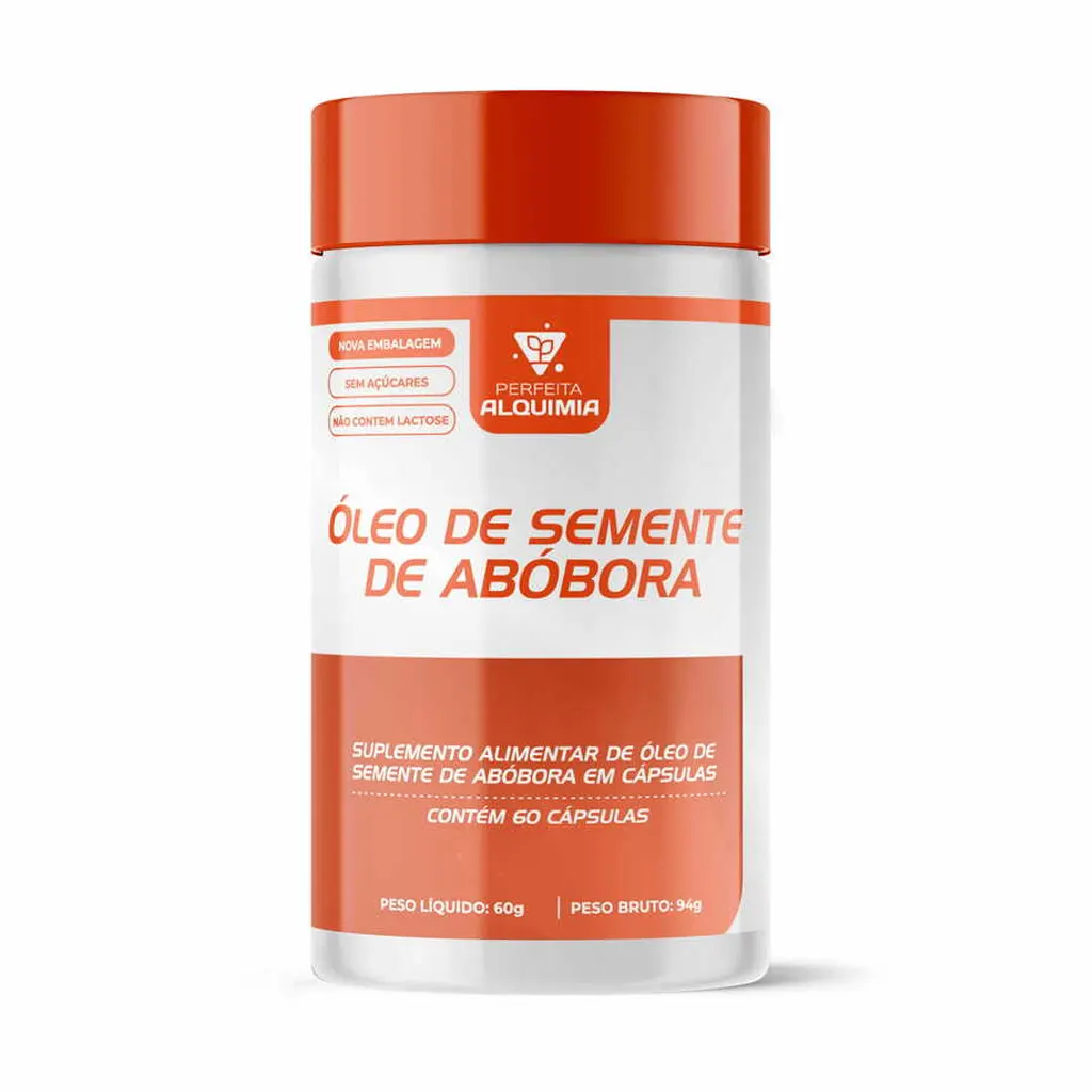 Óleo Semente De Abóbora 1000 mg 60 cápsulas Perfeita Alquimia