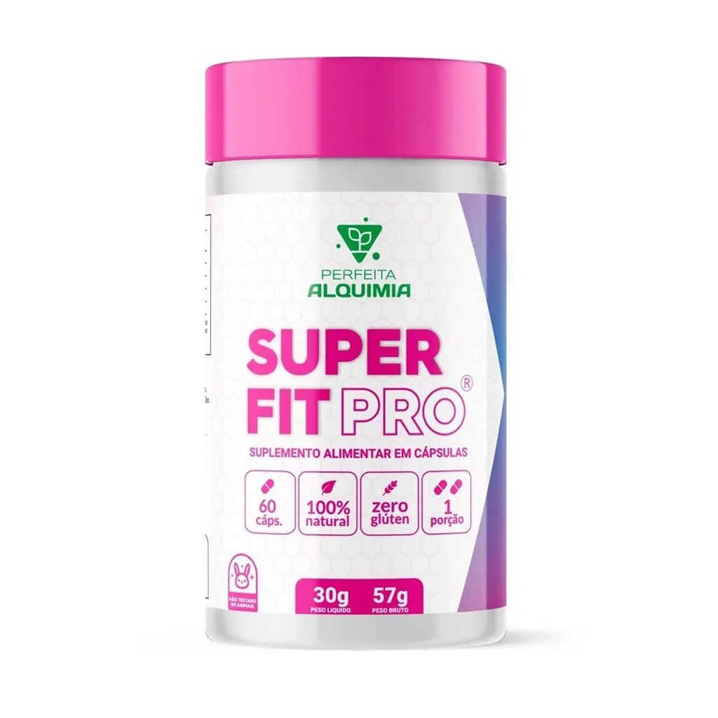 Super Fitpro 100% Natural 300 mg 60 cápsulas Perfeita Alquimia