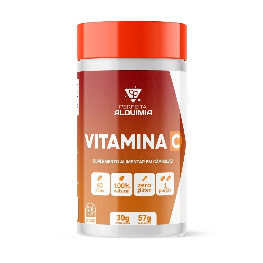 Vitamina C Imunidade 500 mg 60 cápsulas Perfeita Alquimia