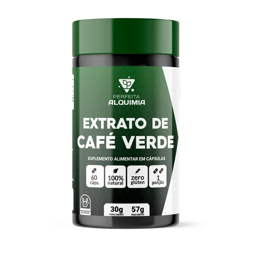 Extrato De Café Verde 600 mg 60 cápsulas Perfeita Alquimia