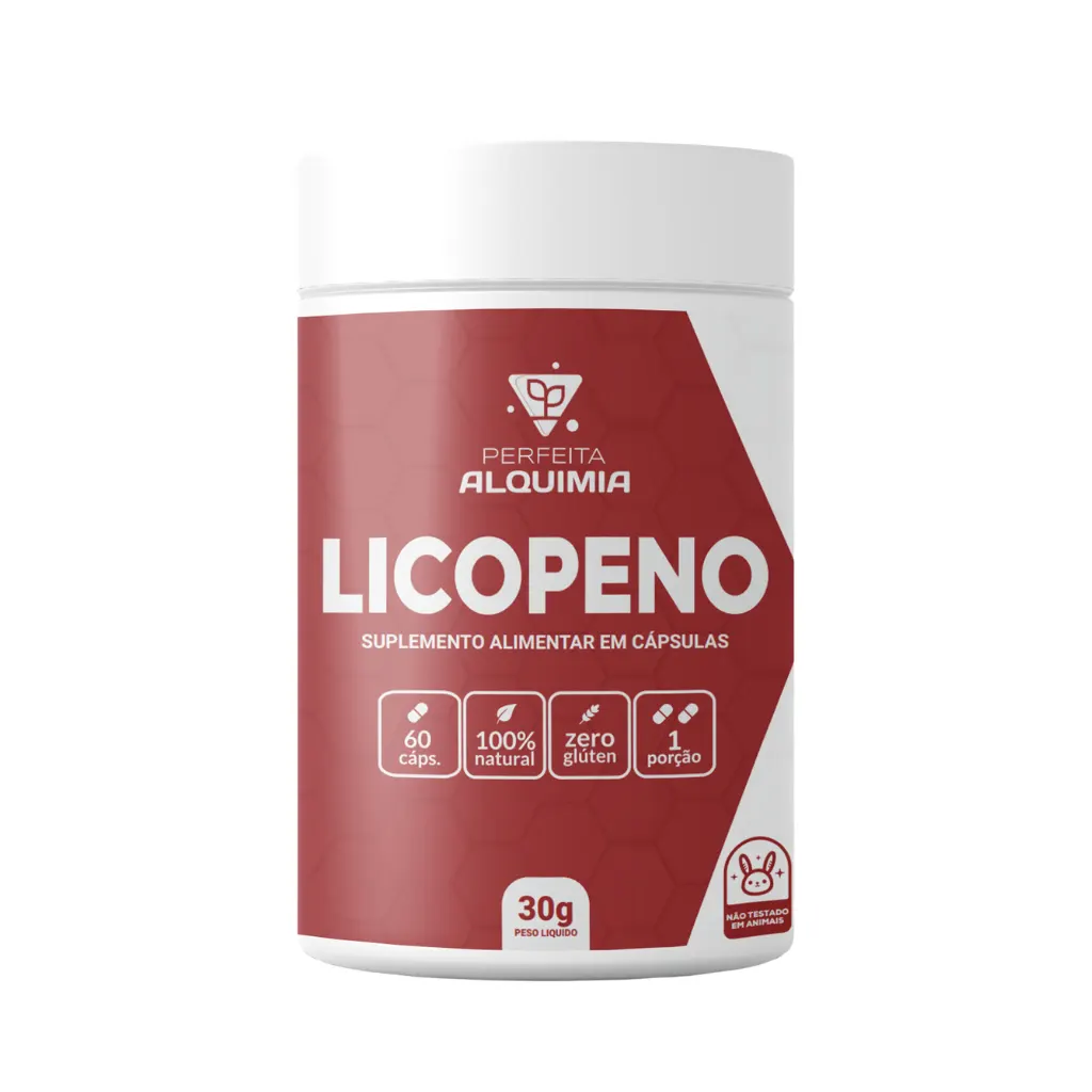 Licopeno 500 mg Com 60 cápsulas Perfeita Alquimia